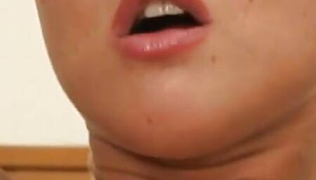 First porn of a big 18-year-old slut with shaved pussy and