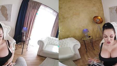 RealityLovers - Sandra Sturm With Super Big Tits In Tight Black Dress