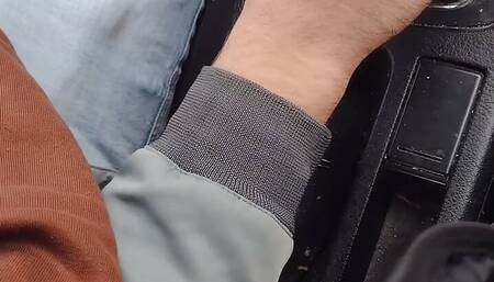 Touching Uber driver's dick to see his reaction