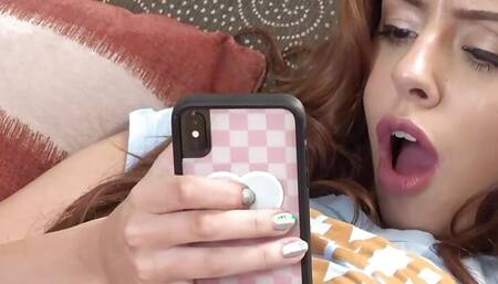 Sexy teen fucks her busty step-mom!