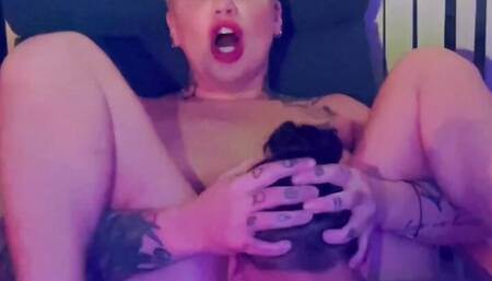 VYV Makes DRU Her SERVICE SLUT When Amateur Couple Roleplay Subby Hubby Serves Pussy Liicking like a Pornstar!!!