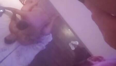 Tried to record the cuckold me eating