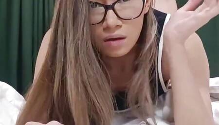 Bespectacled Nymphomaniac Stepmommy Fucked in All Her Holes and Savoury Cum on Her Glasses