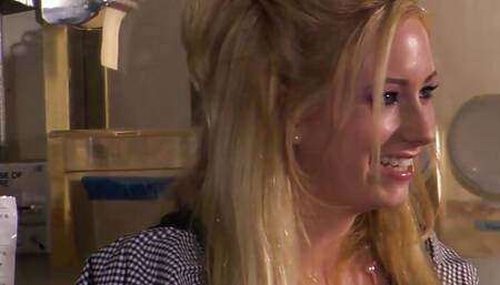 After Her Shift She Has Her First Lesbian Experience and She Enjoys It Very Much