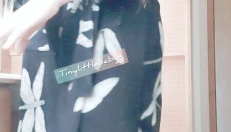 Changing from a wet pull up to panties