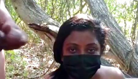 Indian couple Outdoor risky sex