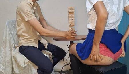 If the jenga falls off I stop catching