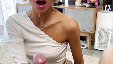 Stepsister had to suck dick for a gamepad