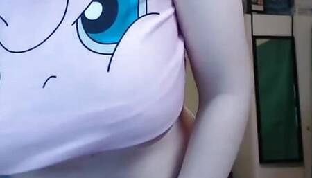 Horny busty teen fingering deep insider her juicy hairy pussy