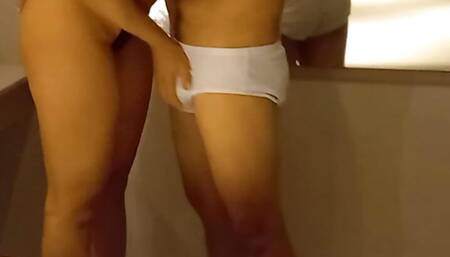 Blonde married to cuckold with gym teacher, husband records every performance of his wife