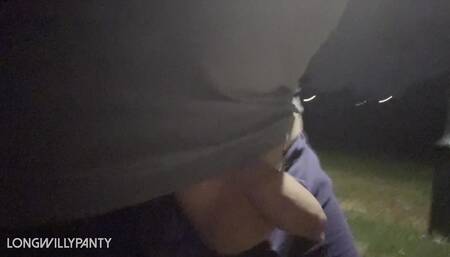 Heading out to the park nude to take a piss and flash cock