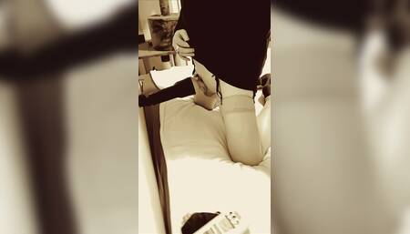 Nylons and High Heels and one lucky flesh lights