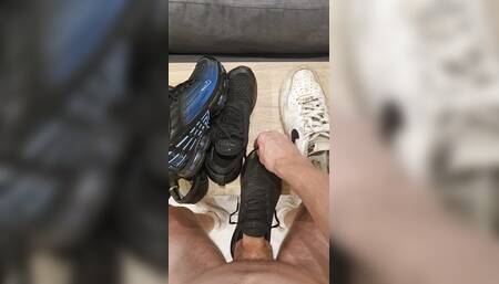Relaxed my sneakers soaked up