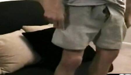 Str8 Black thug 1st time sucked by gaydaddy at home