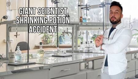 Giant scientist shrinking potion accident - Lalo Cortez