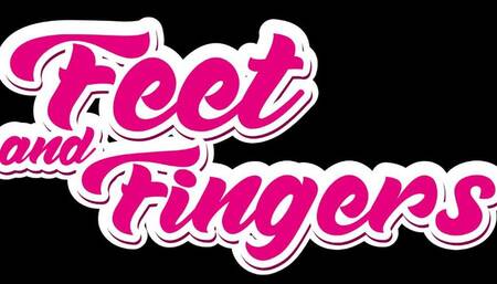 masturbating my feet with a lot of cream