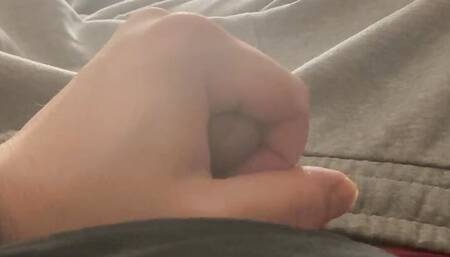 Giving my thick cock a feel