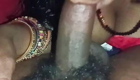 My first video. Bhabhi ji took cock in mouth for the first time.