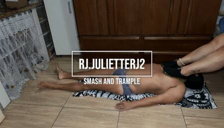 Juliette_RJ EXTREMELLY HARD TRAMPLING, BODY KICKING, facesitting and body furniture wearing black sneakers - part 10 - FEET SPANKING - TRAMPLING - HARD TRAMPLING - FOOT FETISH - BBW GODDESS - JUMPING AND STOMPING - FACE TRAMPLING - FACESITTING - PRE CUM