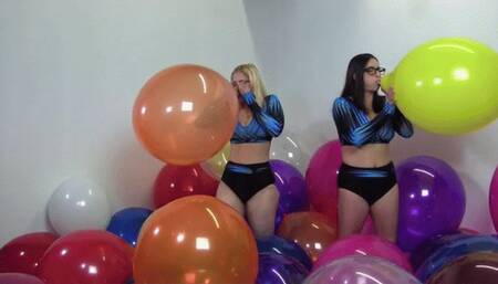 Learning The Ropes: Indica Jane & Galas Looner Balloon Playing & Loons Mass Popping Fun with Tuftex 17" & 24" - HD 1080p mp4
