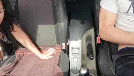 In the car in broad daylight, dogging adventure