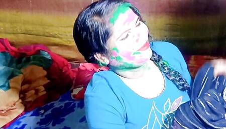 2024 How a village boy is fucking a desi girl at home on Holi, Hindi conversation, HQ Xdesi.