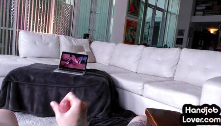 Cute cockwanking chick with pink hair spoils BF in POV