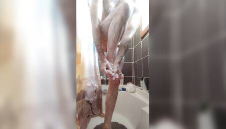Shower and quick handjob