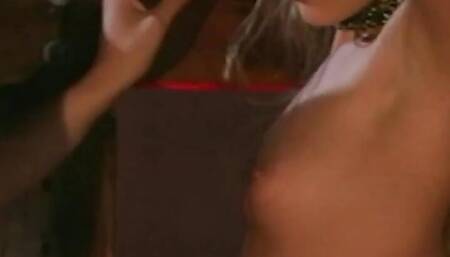 After a Sensual Striptease, the Curvaceous Blonde Satisfies Two Cocks with Her Gorgeous Asshole