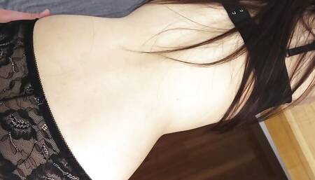 Sexy Japanese babe with small tits Akane Shirosaki had wild sex.