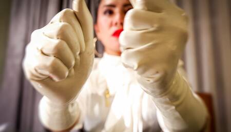 Latex Gloves Fetish Asmr
