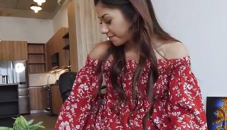 Dirty Old Stepdad Makes His Stepdaughter Work Her Teen Pussy Off To Let Her Take The Car - TeamSkeet