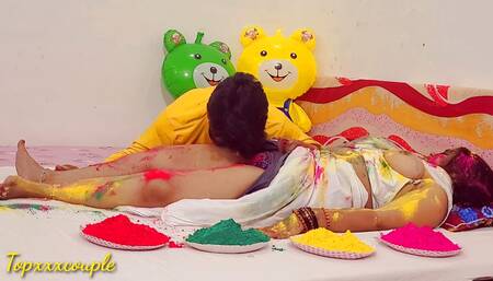 Holi XXX fuck with widow bhabhi on festival.