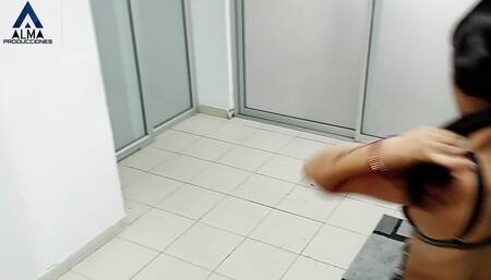My Stepsister Cleans the House While I Masturbate and Fuck Her
