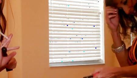 Stepdaughter and Stepmother Start Fondling Each Other and Things Start Taking a Turn From There