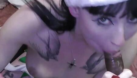 Christmas party bukkake session