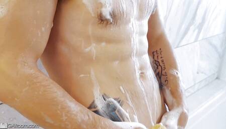 Tatted Hunk Shows Boy Toy What His Dick Can Do