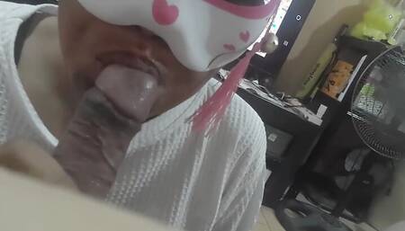 Close-Up POV, Gorgeous Maid Blowjob