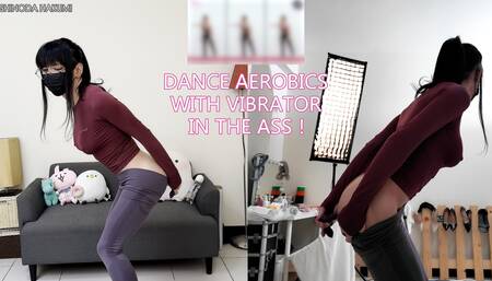 HA38The vibrator inserted into anal and exercised in yoga pants! Let's dance aerobics together!