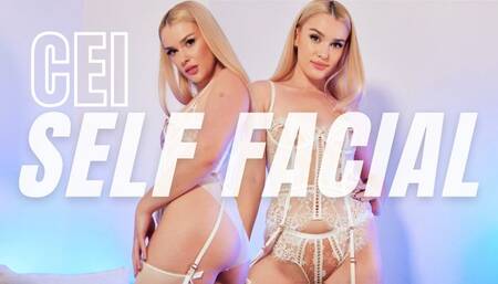 CEI SELF FACIAL JOI Humiliation Cum Countdown