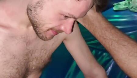 Bareback Sauna Fuck Julian Blesh and His Stepson
