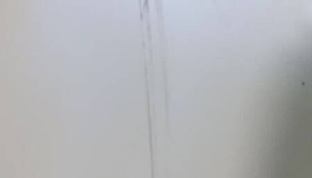 Urgent outside peeing skirt and cigarette mature woman