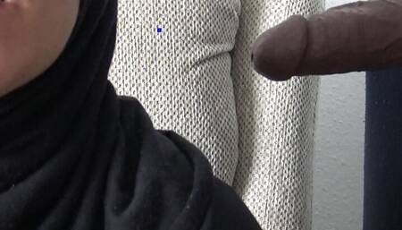 Iraqi Arab Wife Sucking Big Black Cock in London