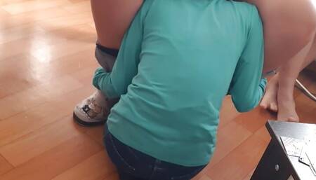 I lost at cards and my girlfriend .- Lesbian-illusion