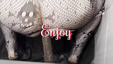 Caged Slave Goes From Large Plug to Anal Training