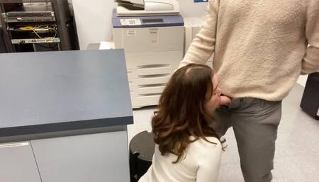 Fucked on table in office storage room