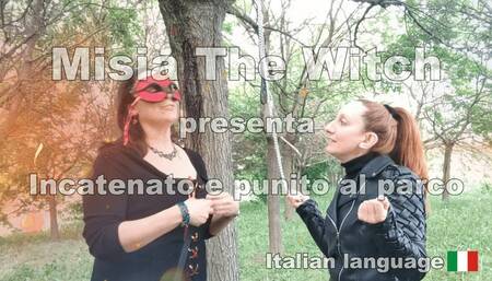 Chained and punished at the park - Incatenato e punito al parco