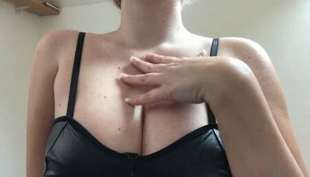 Collarbone and Freckled Chest