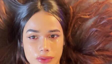 Huge Self Facial Eating by venusvero21