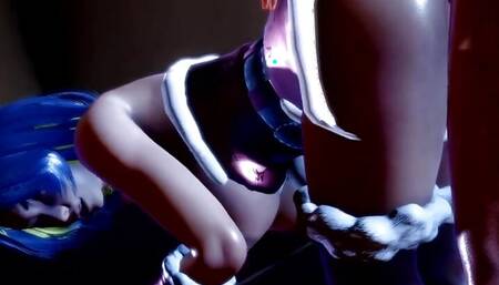 valorant Neon in Christmas Outfit cowgirl christmas creampie by Monarchnsfw (animation with sound) 3D Hentai Porn SFM